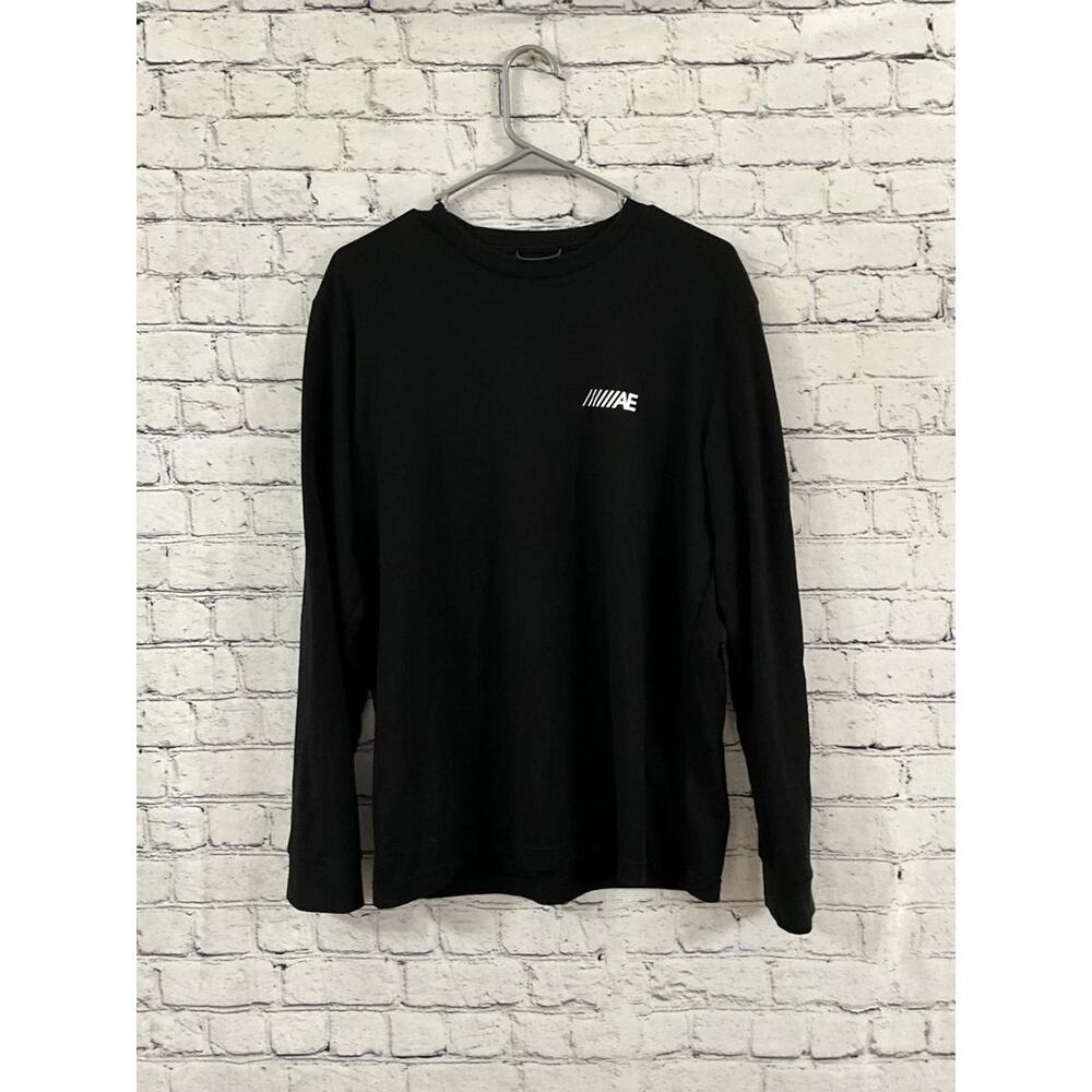 AMERICAN EAGLE Crewneck Long Sleeve Black Shirt‎